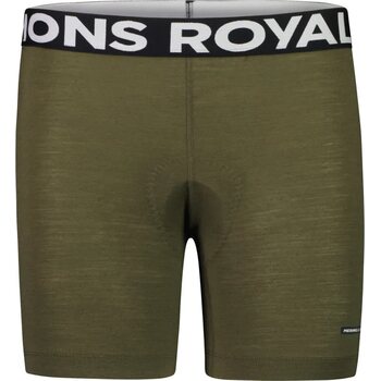 Mons Royale Low Profile Merino Air-Con Bike Short Liner Womens, Dark Olive, M