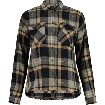 Maloja MaloM. Flannel Shirt Womens, Deep Black Multi, XL