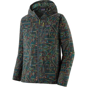 Patagonia Houdini Jacket Mens, Lose Yourself Outline: Nouveau Green, M