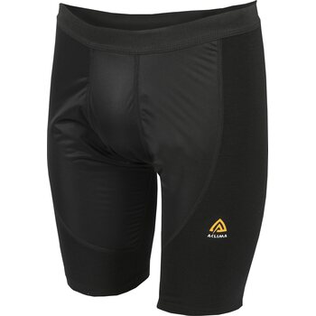 Aclima Warmwool Long Shorts w/Windwool Mens, Jet Black, S