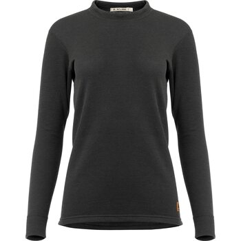 Aclima WoolTerry Crew Neck Womens, Jet Black, M