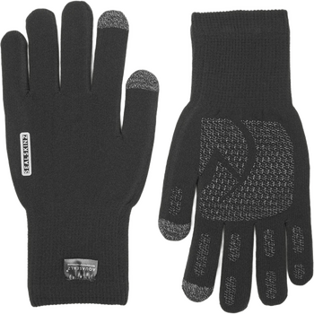 Sealskinz Anmer Waterproof All Weather Ultra Grip Knitted Glove, Black, M