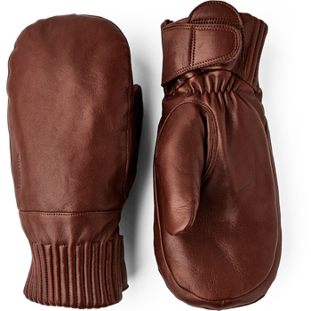 Hestra Idre Wool Mitt, Brown, 6