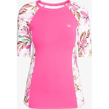 Roxy SS Lycra Printed Womens, Pink, XL