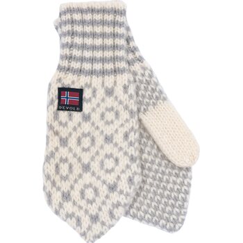 Devold Svalbard Mitten, Offwhite/Grey, 7