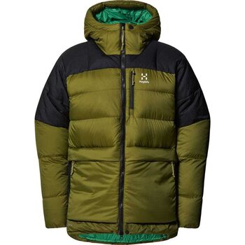 Haglöfs Riksgränsen Down 850 Hood Mens, Olive Green / True Black, M