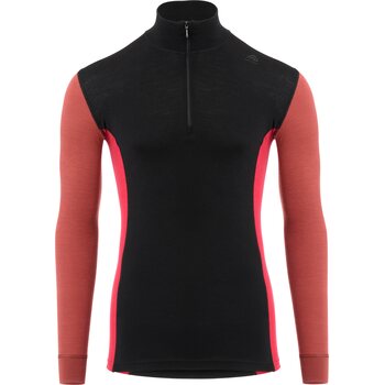 Aclima Warmwool Mockneck, Jet Black / SpicedApple / Jester Red, S