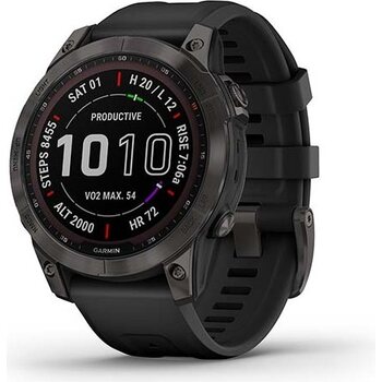 Garmin Fenix 7 Sapphire Solar (Demo), Carbon Gray DLC Ti w/Black