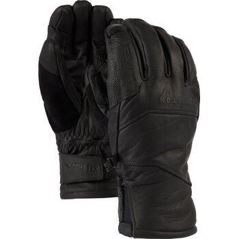 Burton Clutch GTX Leather Gloves, True Black, S