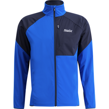 Swix Focus Wind Jacket Mens, Active Blue / Dark Navy, S