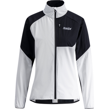 Swix Focus Wind Jacket Womens, Bight White / Black, L