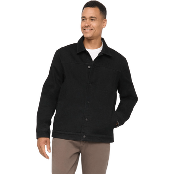 Duer Tech Fleece Denim Jacket Mens, Black, M