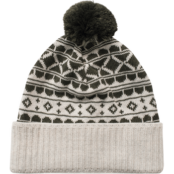 Varg Blåsten Beanie, Grey with Green, One Size