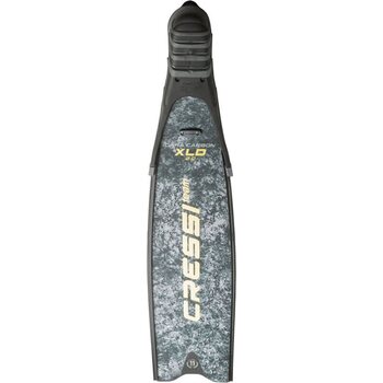 Cressi Gara Turbo Carbon Fins XLD, Grey Camouflage, 38/39