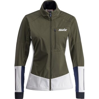 Swix Dynamic Jacket Womens, Olive / Bright White, XS