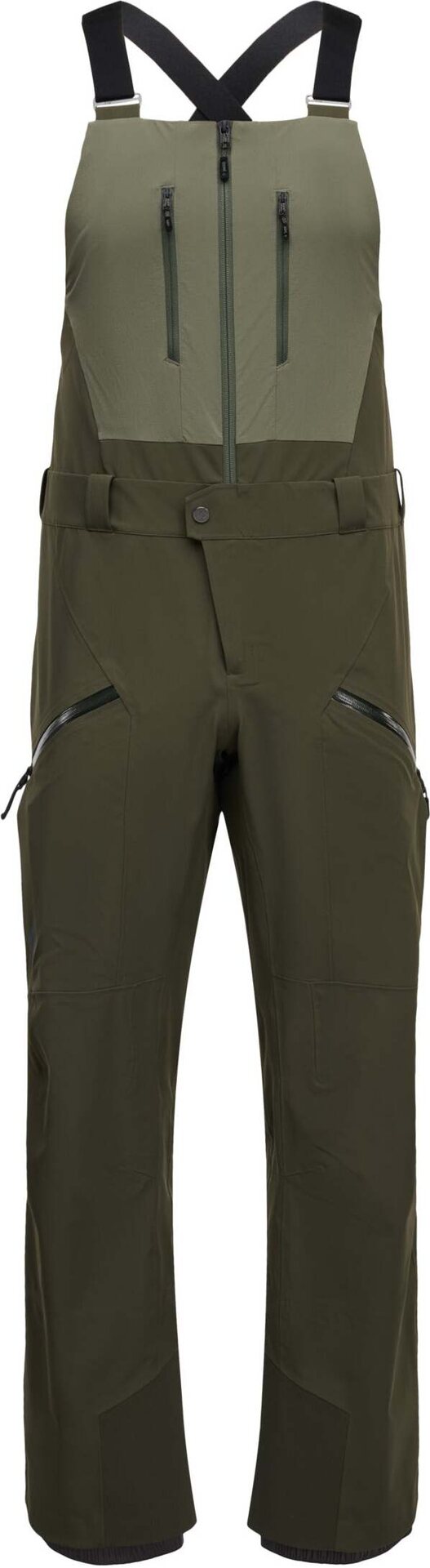 Black Diamond Recon Stretch Bibs Mens Tundra-Dark Moss