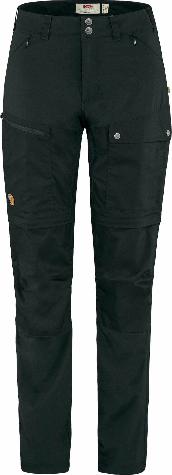 Fjällräven Abisko Midsummer Zip Off Trousers Womens Black (550)