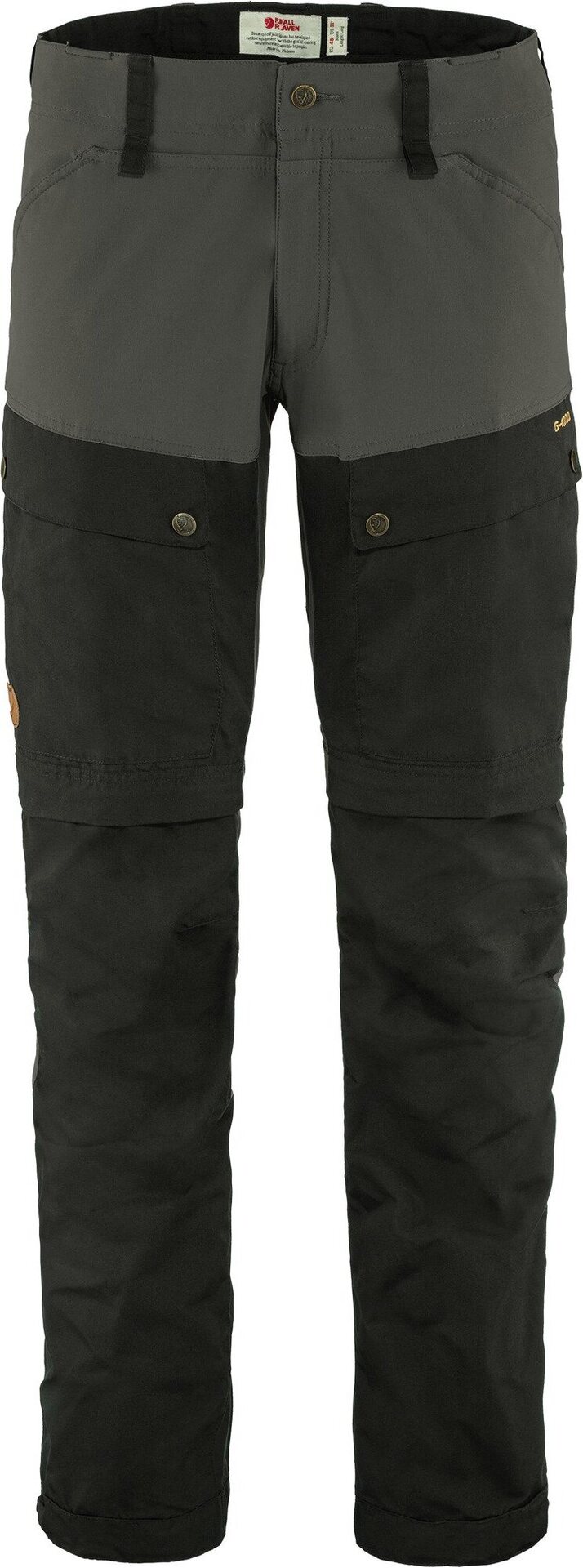Fjällräven Keb Gaiter Trousers Mens Long Black/Stone Grey (550-018)