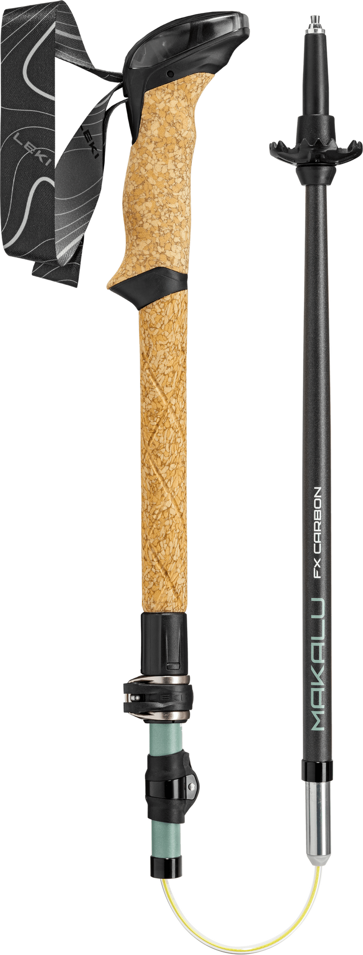 LEKI makalu FX Carbon Natural Carbon - Greygreen - White