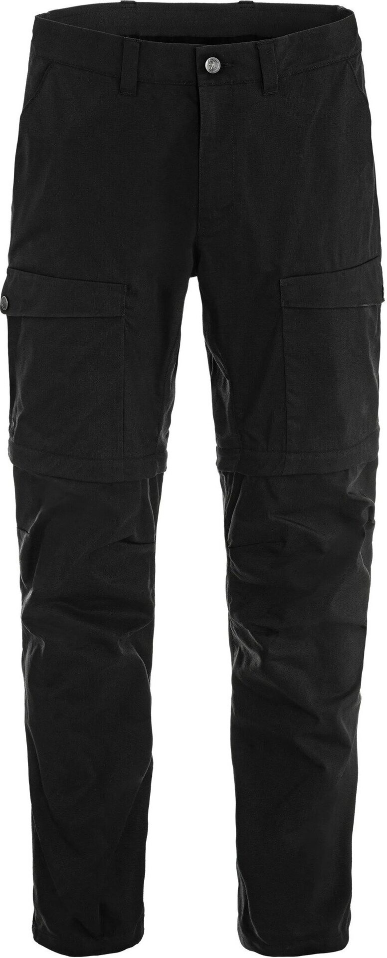 Fjällräven Abisko Hybrid Trail Trousers Zip-off Mens Black (550)