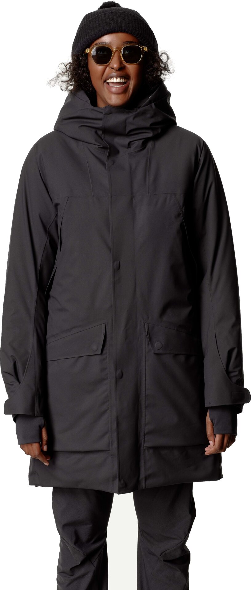 Houdini Fall in Parka Womens True Black
