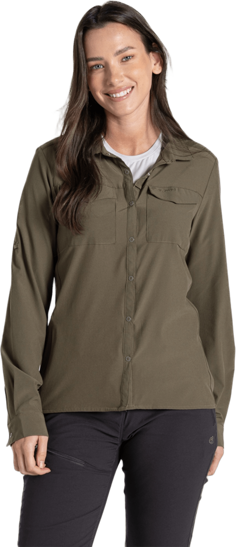 Craghoppers NosiLife Pro Long Sleeved Shirt III Womens Wild Olive