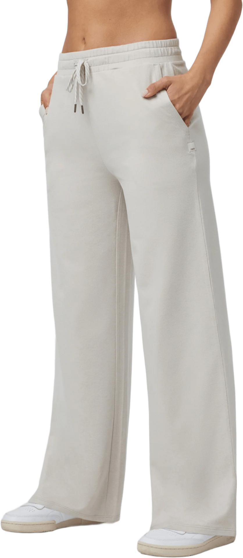 Vuori Halo Essential Wideleg Womens Ecru Heather