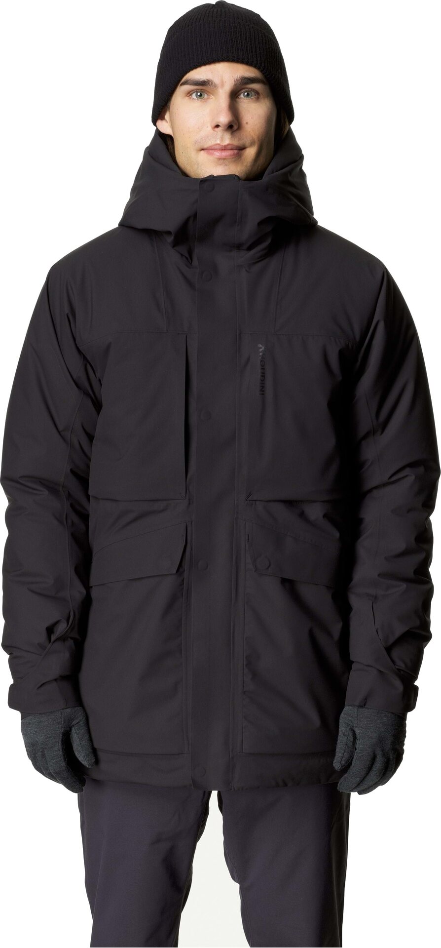 Houdini Fall in Jacket Mens True Black