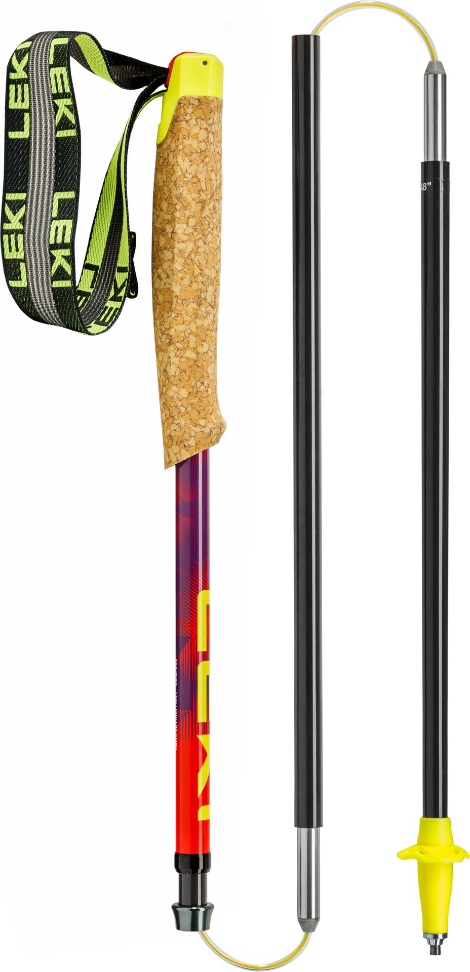 LEKI Neotrail Pro FX.One Superlite Bright Red - Violet - Neonyellow