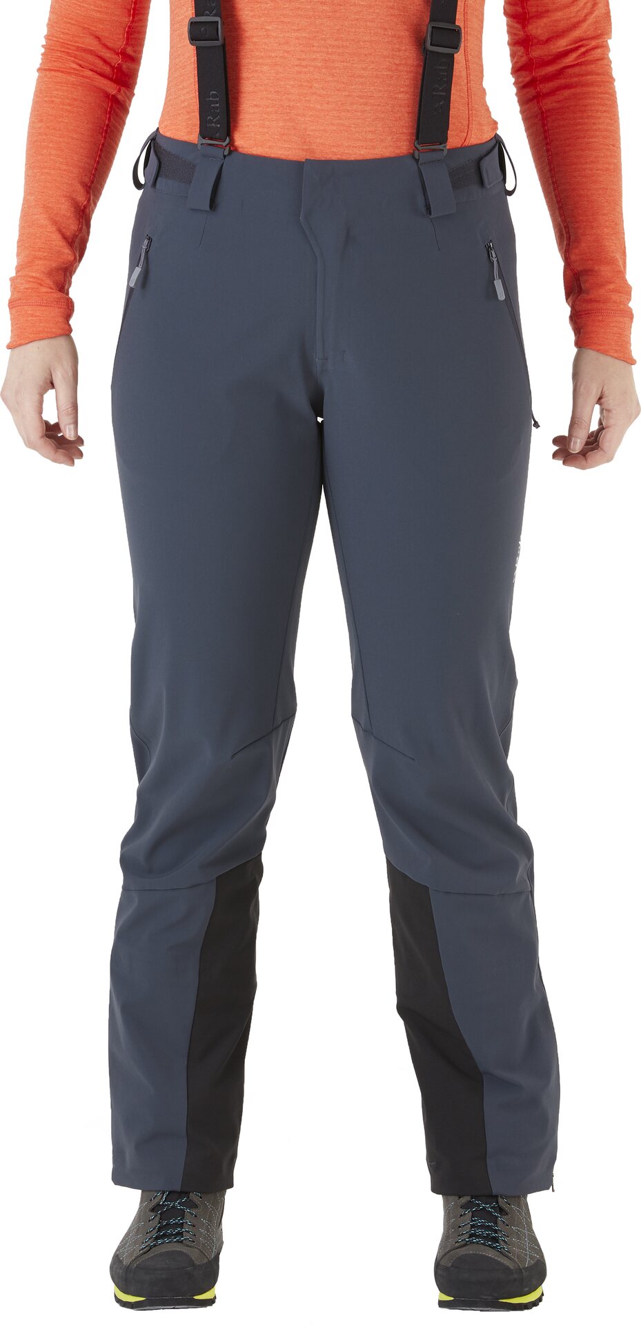 Rab Ascendor Alpine Softshell Pants Womens Ebony
