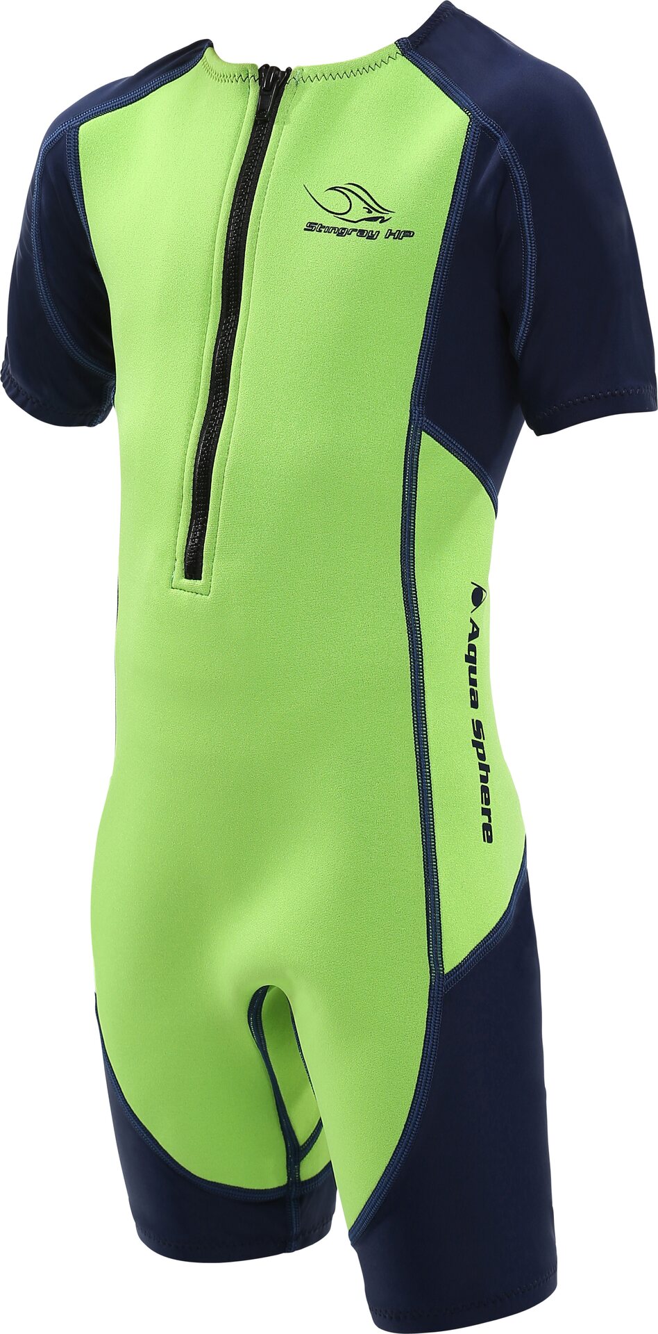 Aquasphere Stingray Short Sleeves Junior Bright Green / Navy Blue