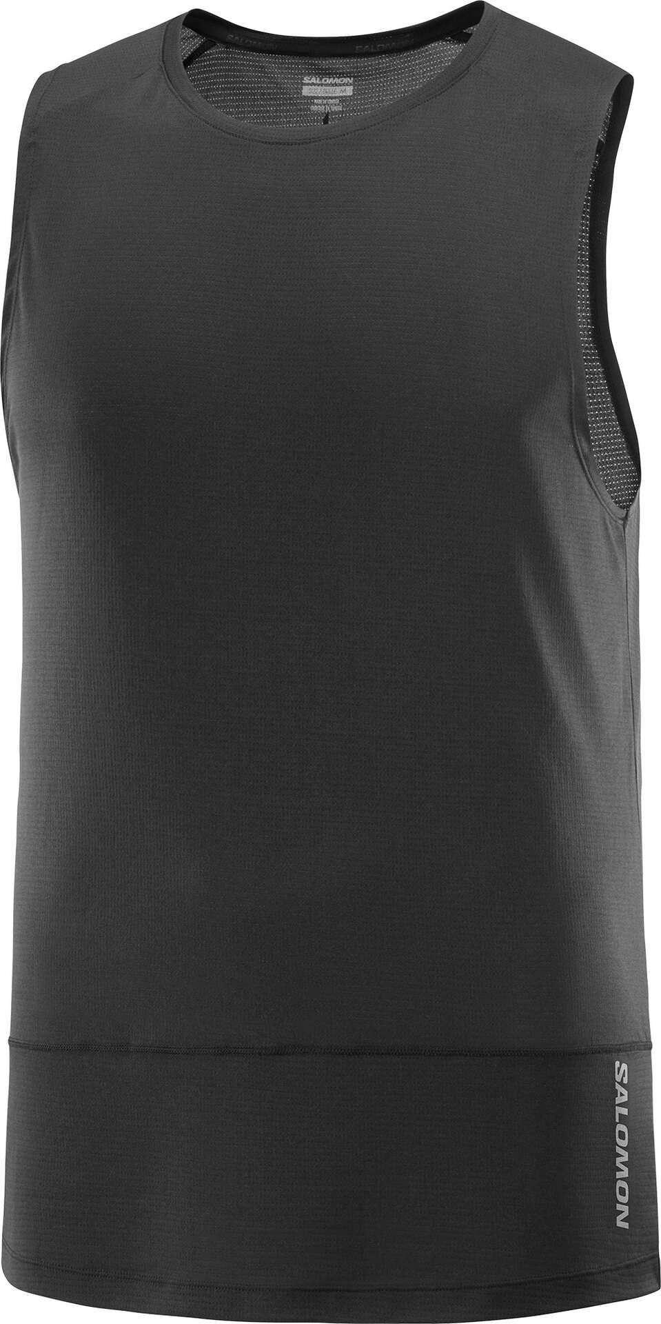 Salomon Cross Run Tank Mens Deep Black