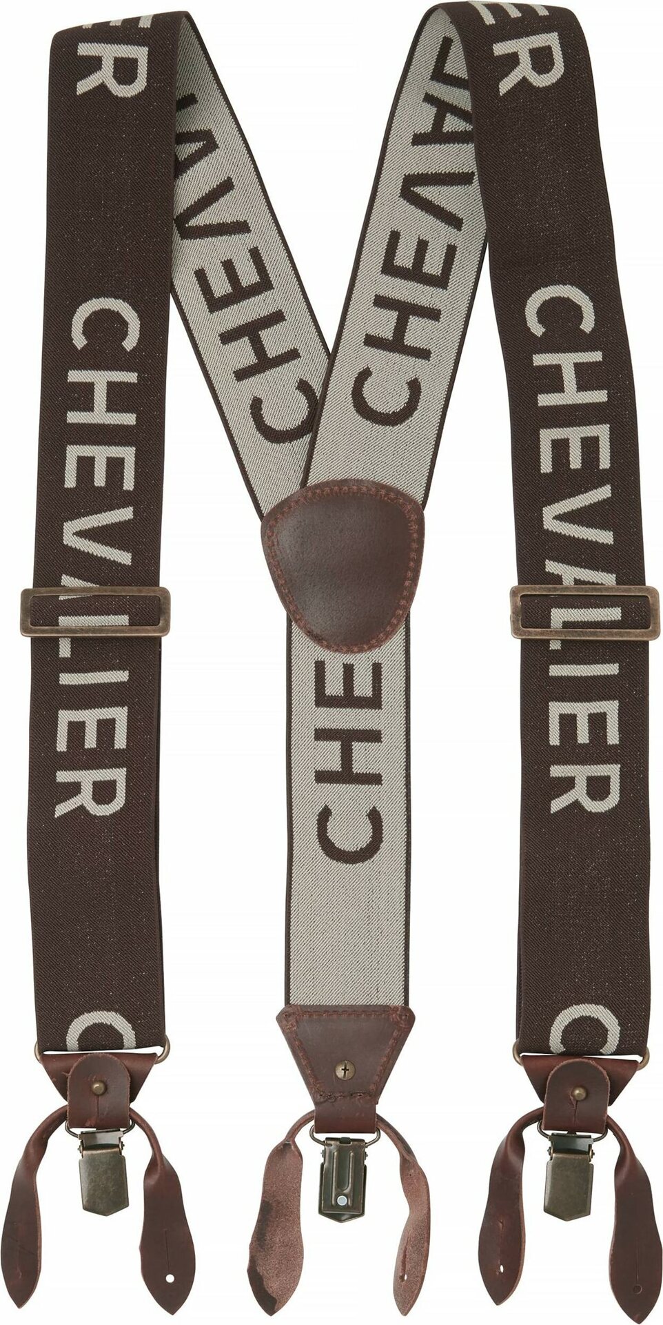 Chevalier Logo Suspenders Brown