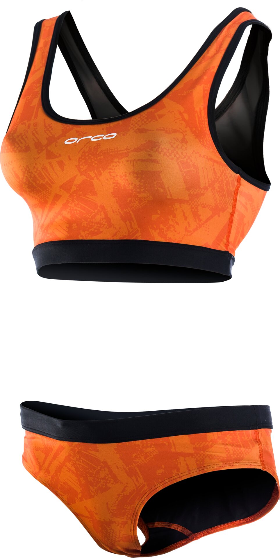 Orca Bikini Orange Print
