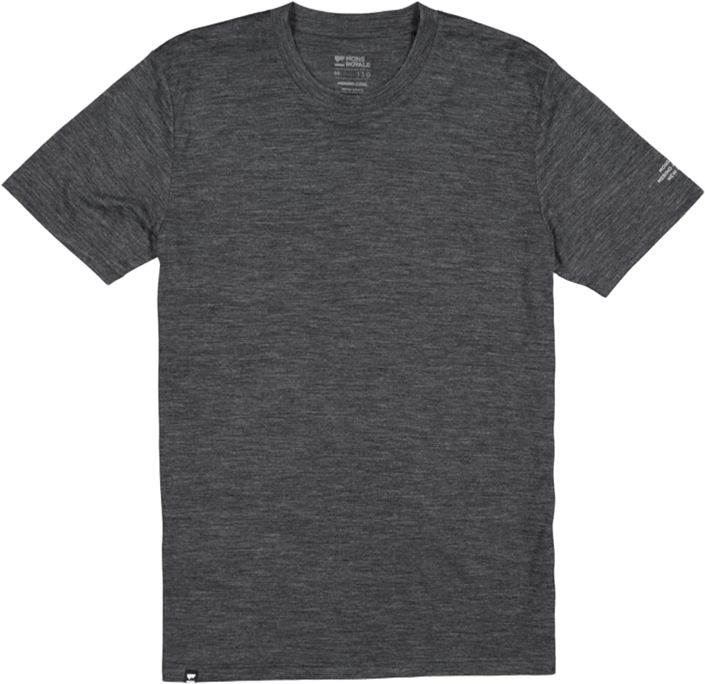 Mons Royale Zephyr T-Shirt Mens Smoke