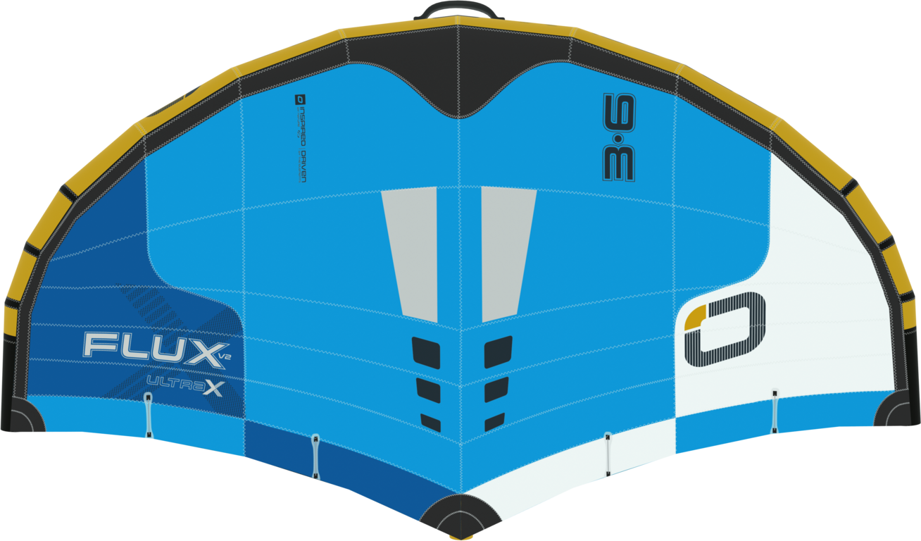 Ozone Flux V2 Ultra-X Wing 6.0m² Light Blue / Marine Blue / White