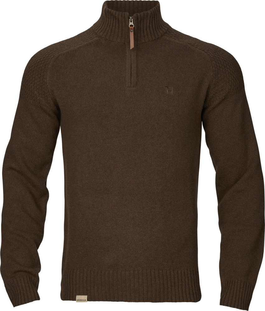Härkila Vincent Merino Half Zip Pullover Mens Demitasse Brown