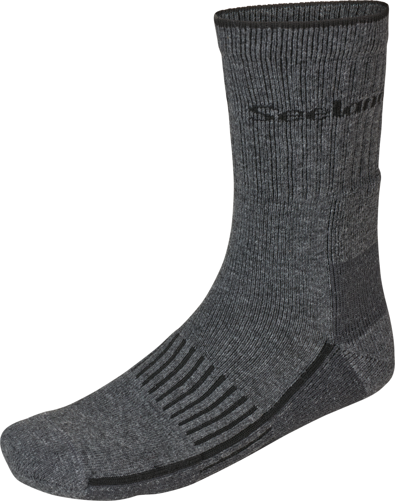 Seeland Field Heavy Merino Sock Mens Grey Melange/Black