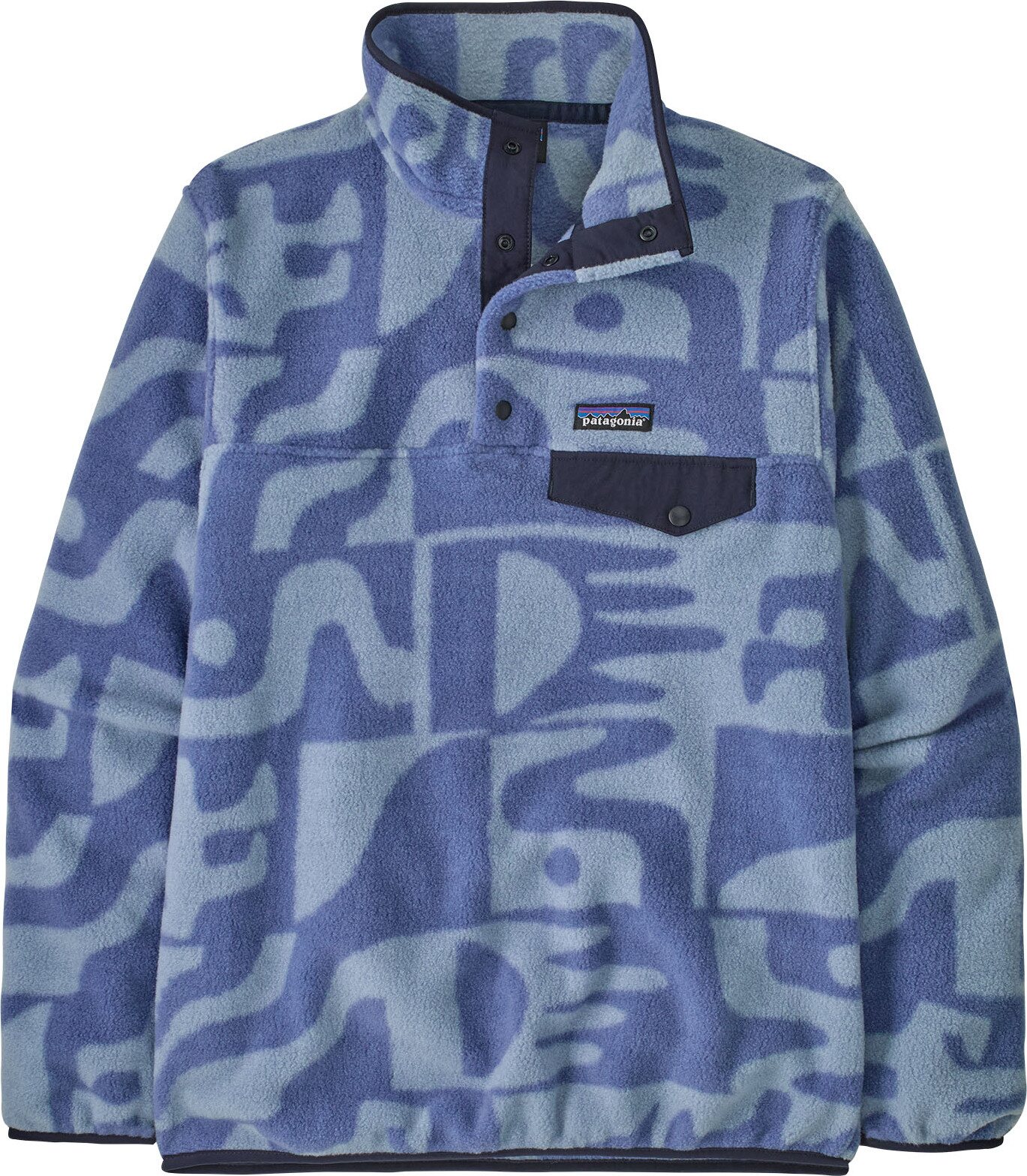 Patagonia Lightweight Synchilla Snap-T Pullover Womens Mother Tree: Barnacle Blue