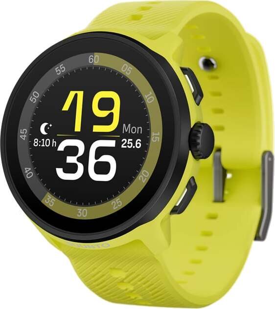 Suunto Run Silikonirannekkeella Lime