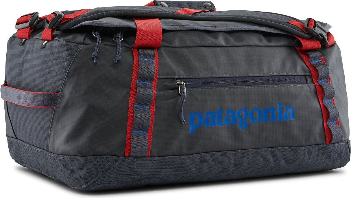 Patagonia Black Hole Duffel 40L Smolder Blue w/ Amanita Red