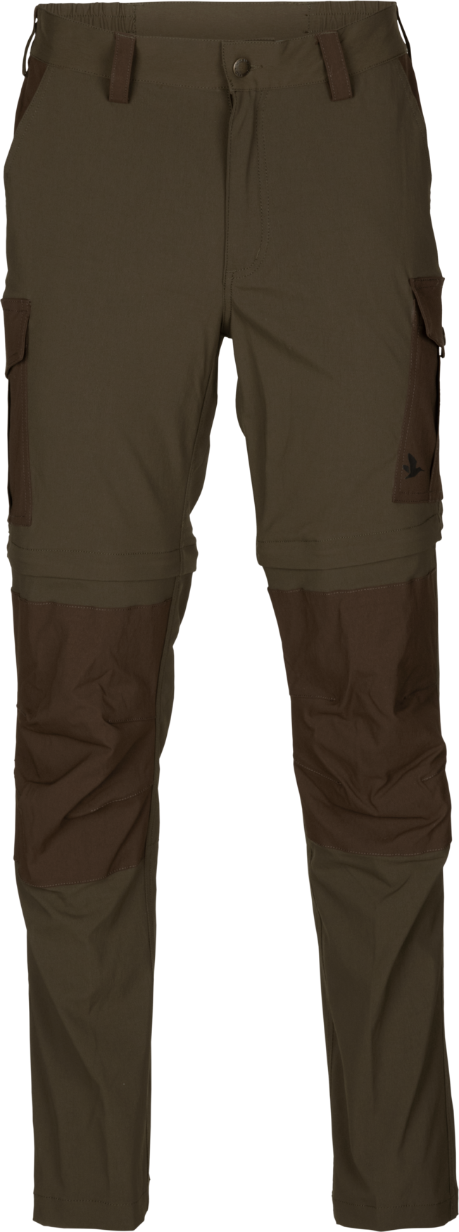 Seeland Birch Zip-Off Trousers Mens Pine Green / Demitasse Brown