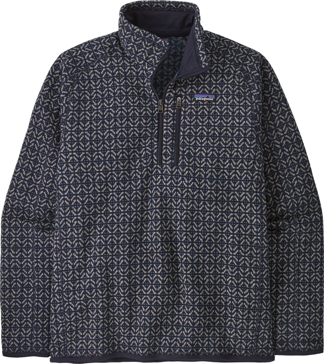 Patagonia Better Sweater 1/4 Zip Mens Scales: Sunken Blue