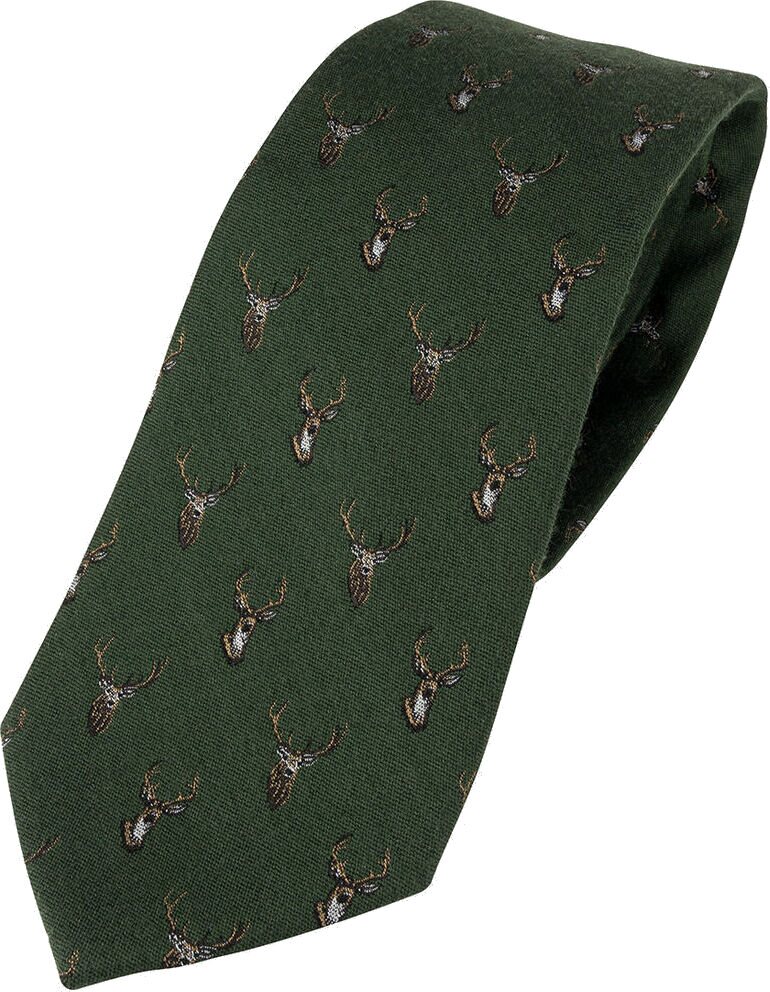 Jack Pyke Silk Tie Stag Green