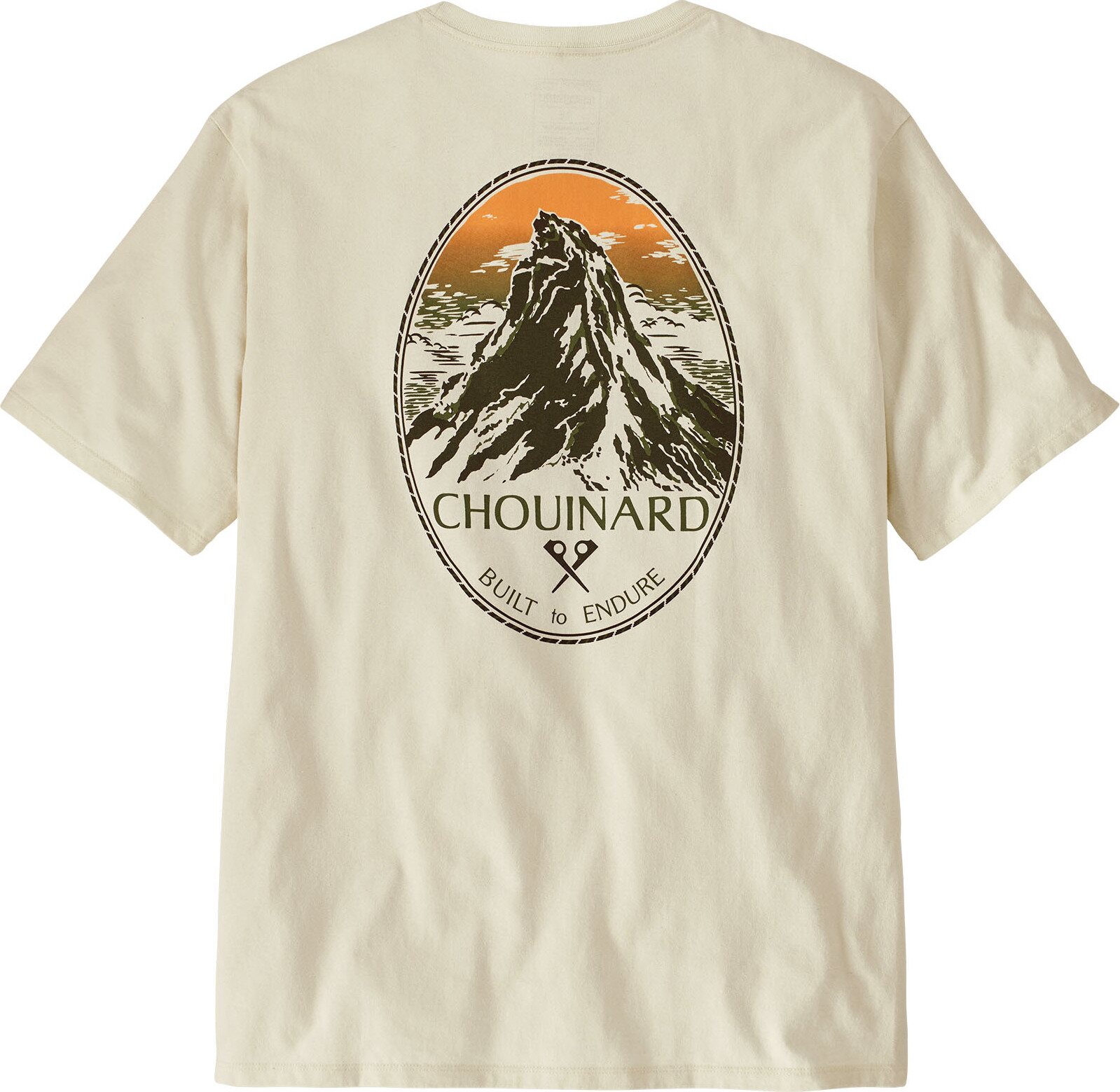 Patagonia Chouinard Crest Pocket Responsibili-Tee Mens Birch White