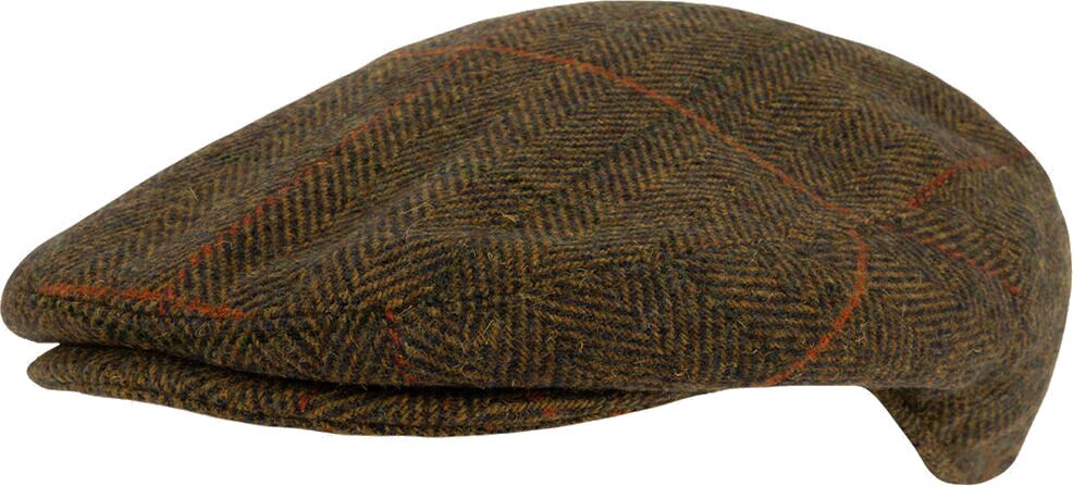 Jack Pyke Wool Blend Flat Cap Brown Tweed