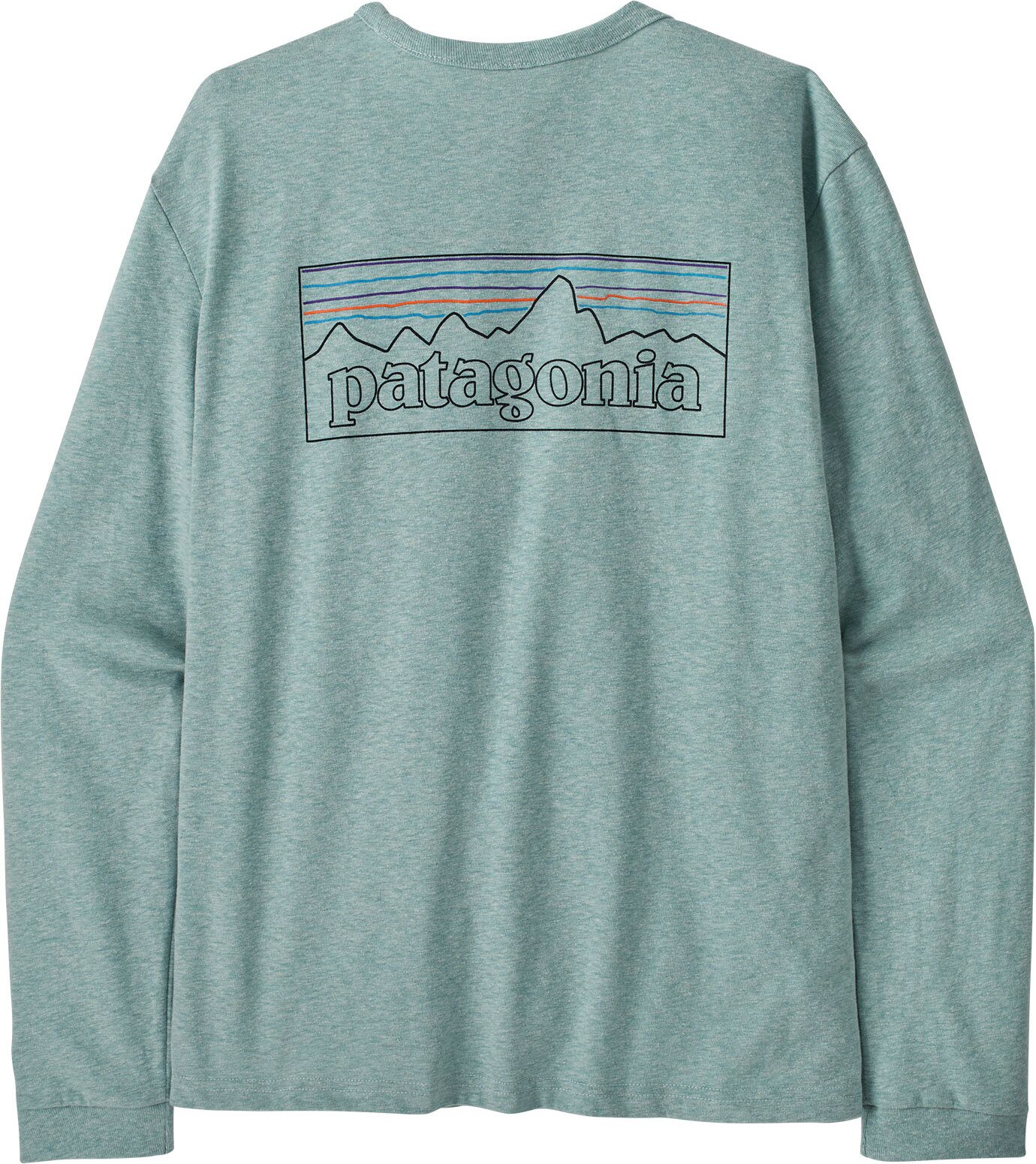 Patagonia Long-Sleeved P-6 Logo Responsibili-Tee Womens P-6 Outline: Virtually Blue
