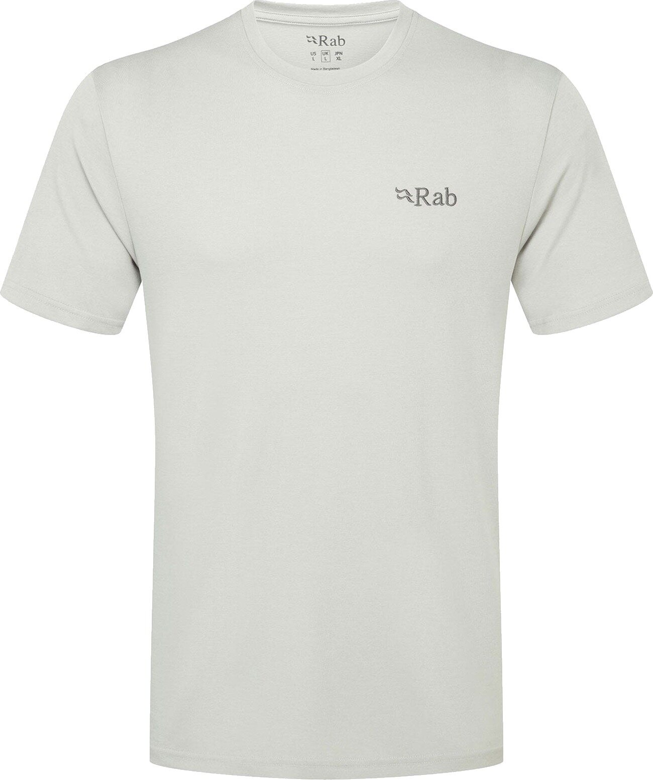 Rab Crimp Logo Tee Mens Light Zink