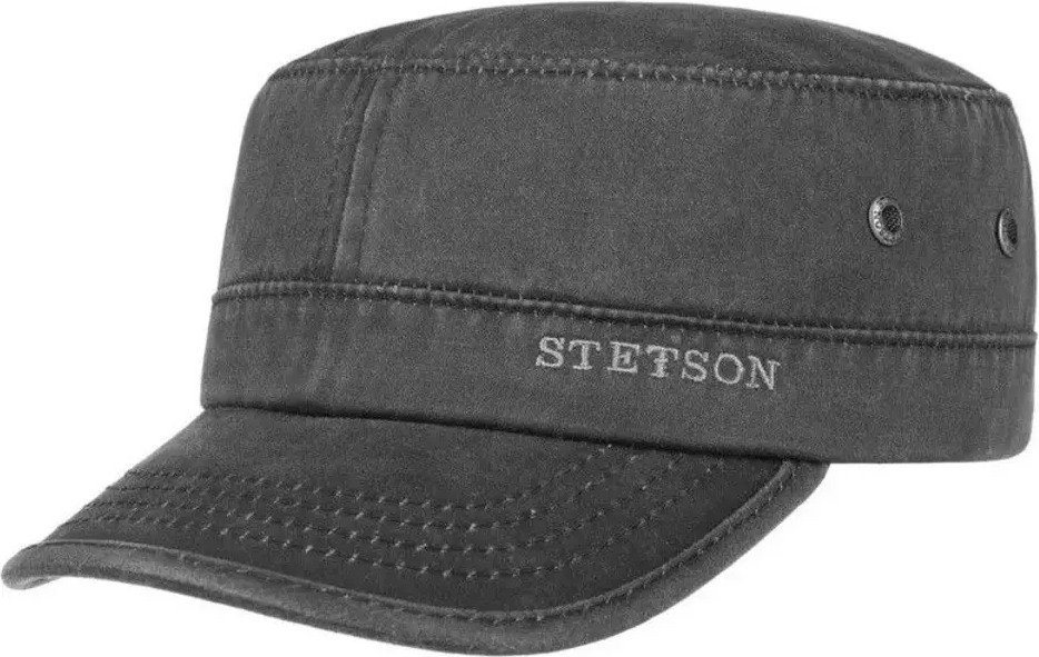 Stetson Army Cap Co/Pes Lined Black