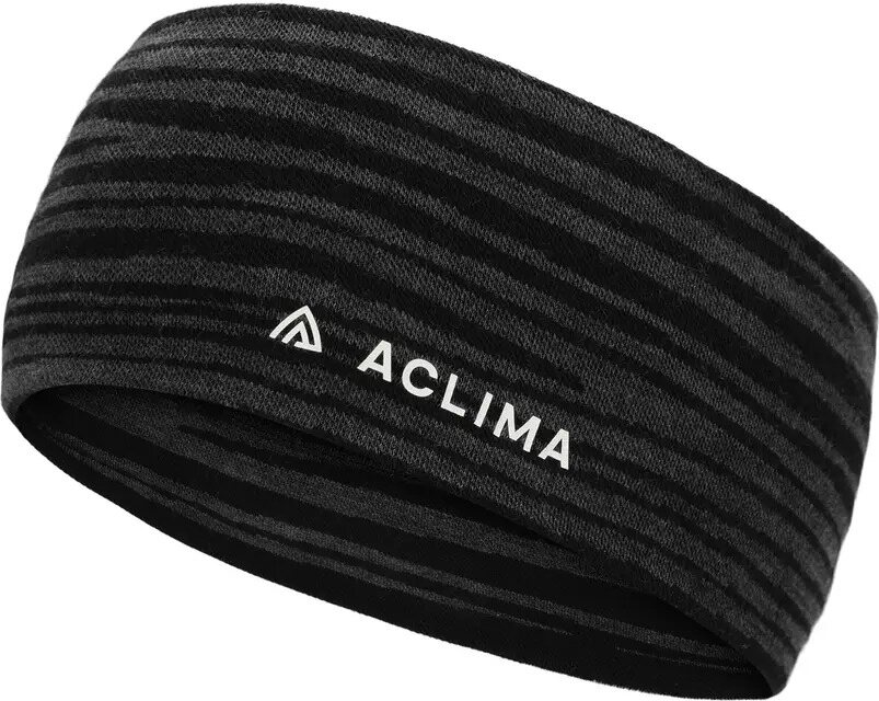 Aclima WarmWool Headband Black Motion